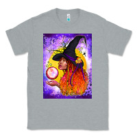 Heather Grey witch with crystal ball air freshener Classic Tee - BundleAndBundleShop