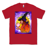 Red witch with crystal ball air freshener Classic Tee - BundleAndBundleShop