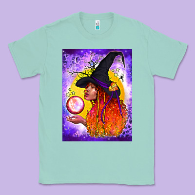 Witch With Crystal Ball Air Freshener Classic Tee Designed By Bundleandbundleshop