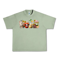Oil Green farm animals coffee cups Urban Heavy Tee - texasbilliewilder