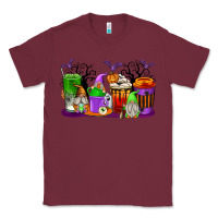 Burgundy Halloween Gnomes Coffee Cups Classic Tee - texasbilliewilder
