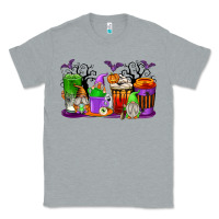 Heather Grey Halloween Gnomes Coffee Cups Classic Tee - texasbilliewilder
