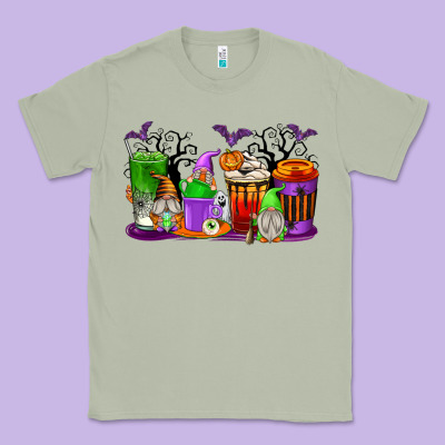 Halloween Gnomes Coffee Cups Classic Tee Designed By Texasbilliewilder