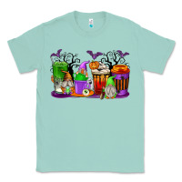 Seafoam Halloween Gnomes Coffee Cups Classic Tee - texasbilliewilder
