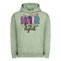 Pigment Oil Green hair stylist Urban Hoodie - MaliasSmallBusiness