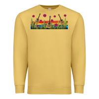 Antique Gold mexican sombrero guitar libbey glass Premium Sweatshirt - BundleAndBundleShop