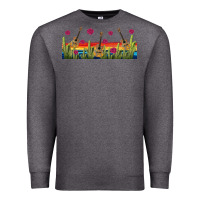Charcoal Heather mexican sombrero guitar libbey glass Premium Sweatshirt - BundleAndBundleShop