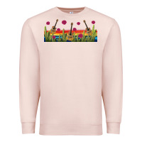 Pale Pink mexican sombrero guitar libbey glass Premium Sweatshirt - BundleAndBundleShop