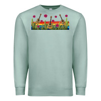 Seafoam mexican sombrero guitar libbey glass Premium Sweatshirt - BundleAndBundleShop