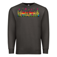 Smoke mexican sombrero guitar libbey glass Premium Sweatshirt - BundleAndBundleShop