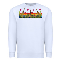 White mexican sombrero guitar libbey glass Premium Sweatshirt - BundleAndBundleShop
