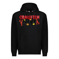 Black crawfish junkie Premium Hoodie - MaliasSmallBusiness