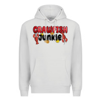 Dove Grey crawfish junkie Premium Hoodie - MaliasSmallBusiness