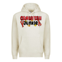 Oatmeal Heather crawfish junkie Premium Hoodie - MaliasSmallBusiness