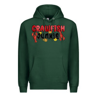 Sports Green crawfish junkie Premium Hoodie - MaliasSmallBusiness