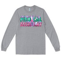 Heather Grey medical assistant Long Sleeve Tee - texasbilliewilder