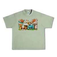Oil Green farm truck coffee cups Urban Heavy Tee - texasbilliewilder