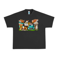 Pigment Black farm truck coffee cups Urban Heavy Tee - texasbilliewilder