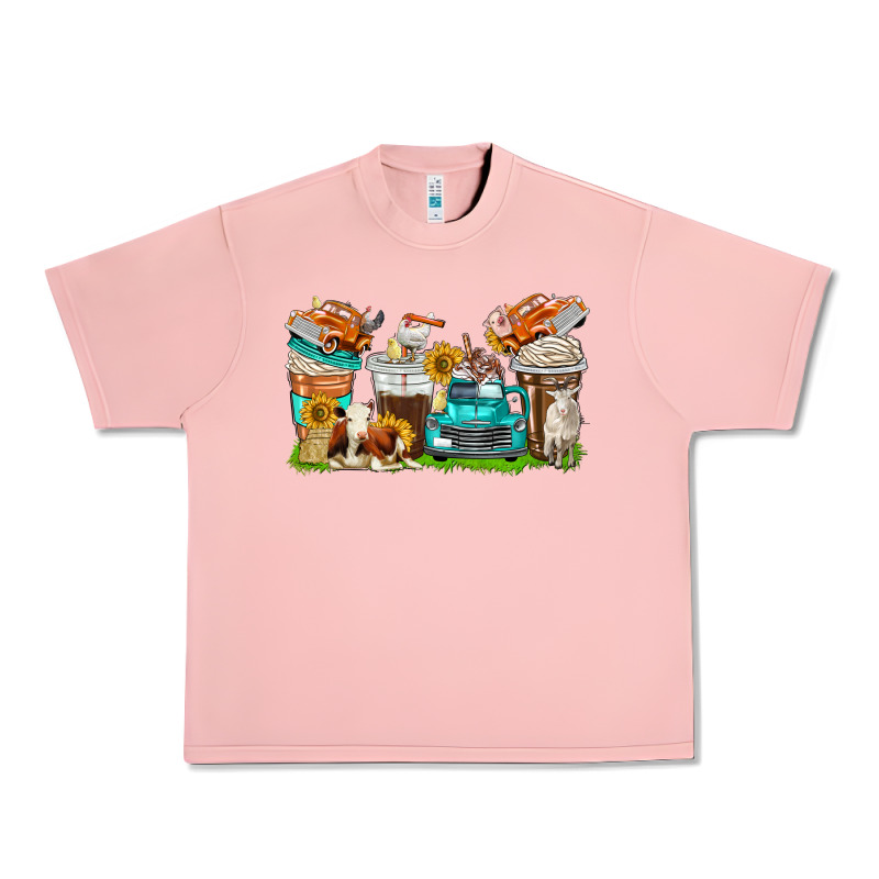 Farm Truck Coffee Cups Urban Heavy Tee by texasbilliewilder | Teevron