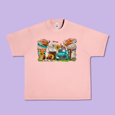 Urban Heavy Tee farm truck coffee cups