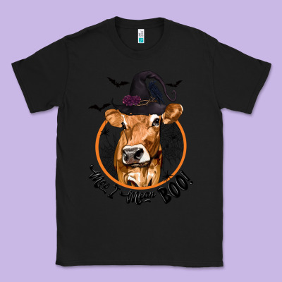 Halloween Cow Moo I Mean Boo Classic Tee Designed By Texasbilliewilder