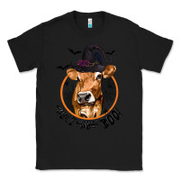 Black Halloween Cow Moo I Mean Boo Classic Tee - texasbilliewilder