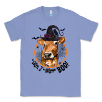 Colony Blue Halloween Cow Moo I Mean Boo Classic Tee - texasbilliewilder