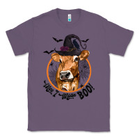 Lavender Halloween Cow Moo I Mean Boo Classic Tee - texasbilliewilder