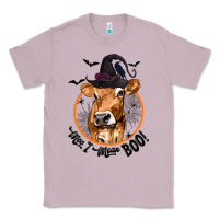 Lilac Halloween Cow Moo I Mean Boo Classic Tee - texasbilliewilder
