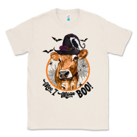 Natural Halloween Cow Moo I Mean Boo Classic Tee - texasbilliewilder