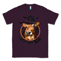 Plum Halloween Cow Moo I Mean Boo Classic Tee - texasbilliewilder