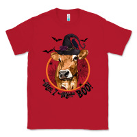 Red Halloween Cow Moo I Mean Boo Classic Tee - texasbilliewilder