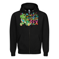 Black Easter Saurus Rex Easter Day Zipper Hoodie - Neo Western