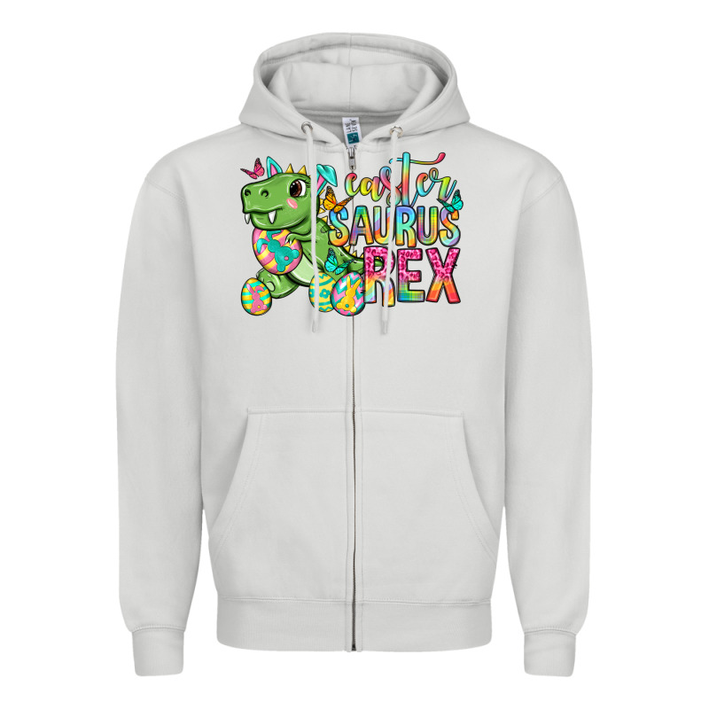 Easter Saurus Rex Easter Day Zipper Hoodie by Neo Western | Teevron
