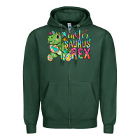 Sports Green Easter Saurus Rex Easter Day Zipper Hoodie - Neo Western