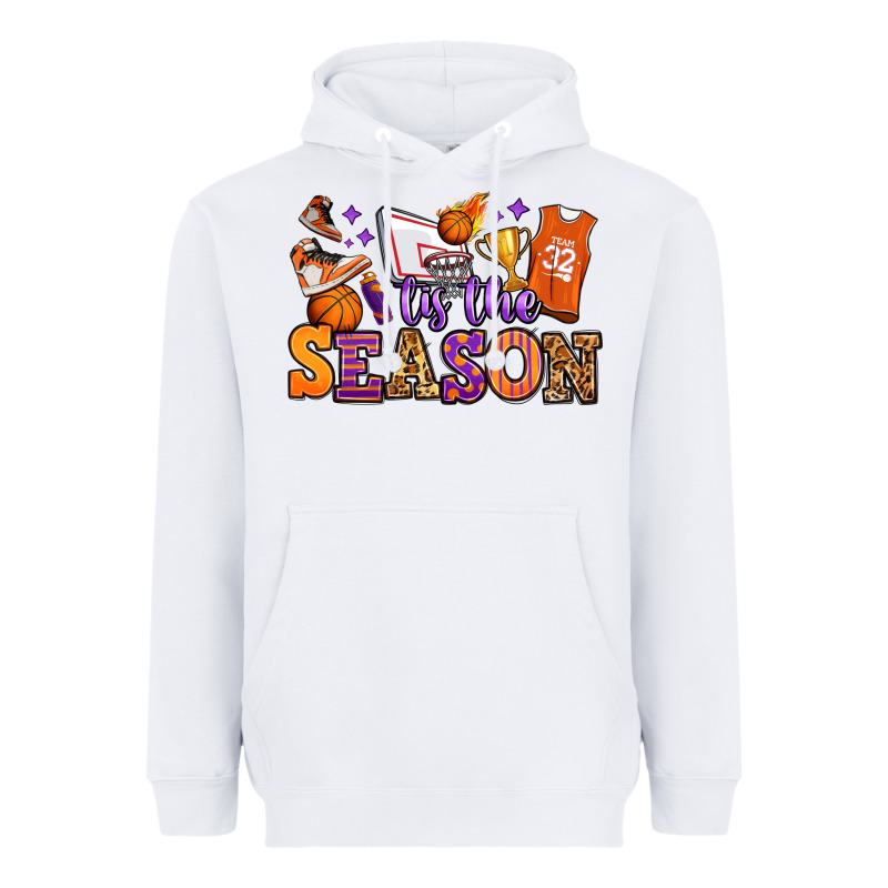 Tis The Season Basketball Heavyweight Hoodie by Jasminsmagicworld | Teevron