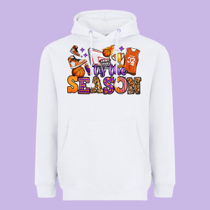 Tis The Season Basketball Heavyweight Hoodie Designed By Jasminsmagicworld
