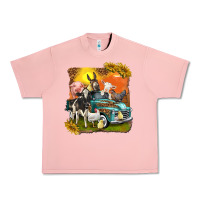 Salmon farm truck with farm animals Urban Heavy Tee - texasbilliewilder