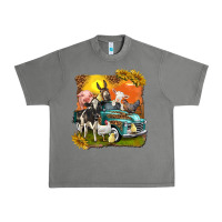 Tornado farm truck with farm animals Urban Heavy Tee - texasbilliewilder