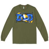 Army Green dad volleyball Long Sleeve Tee - Zillion Design Studio
