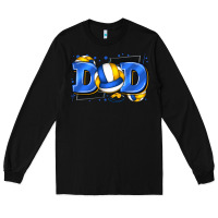 Black dad volleyball Long Sleeve Tee - Zillion Design Studio