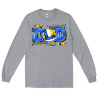 Heather Grey dad volleyball Long Sleeve Tee - Zillion Design Studio