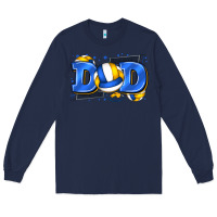 Navy dad volleyball Long Sleeve Tee - Zillion Design Studio