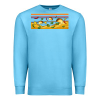Ocean Blue taco and nachos libbey glass Premium Sweatshirt - BundleAndBundleShop