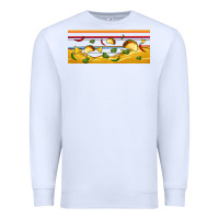 White taco and nachos libbey glass Premium Sweatshirt - BundleAndBundleShop