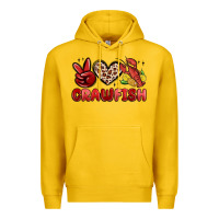 Lemon peace love crawfish Premium Hoodie - MaliasSmallBusiness