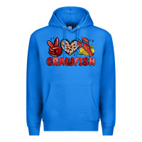 True Royal peace love crawfish Premium Hoodie - MaliasSmallBusiness