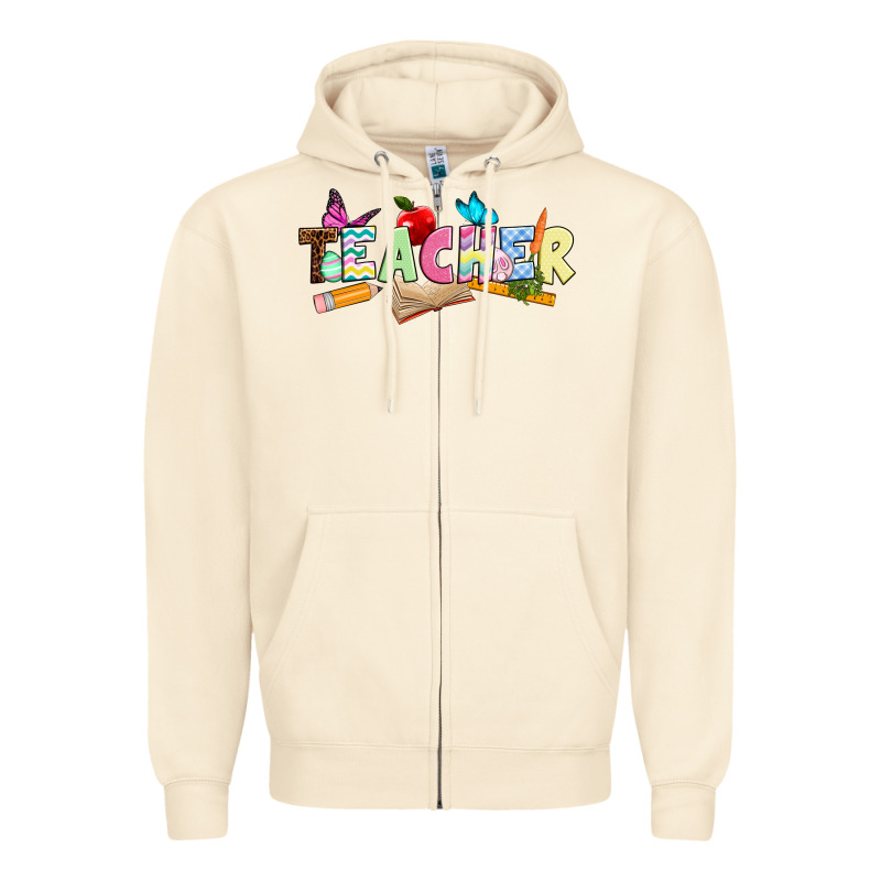 Easter Teacher Easter Day Zipper Hoodie by Neo Western | Teevron