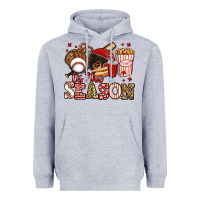 Heather Grey tis the season baseball Heavyweight Hoodie - Jasminsmagicworld
