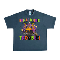 Midnight Navy kids halloween hubble bubble here comes trouble Urban Heavy Tee - BarkalooDesign
